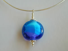 Porthmeor bead on cable necklace Porthmeor bead on cable necklace